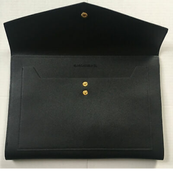 Glass Ladder Megan Portfolio Clutch - Black - Picture 3 of 4